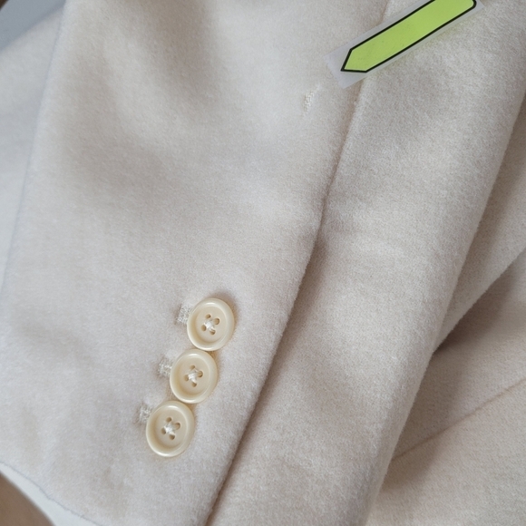 Nordstrom Wool Cashmere Blend Cream Blazer - Size 14 - Picture 14 of 14